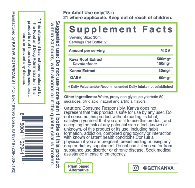 Release and Relax Back Label