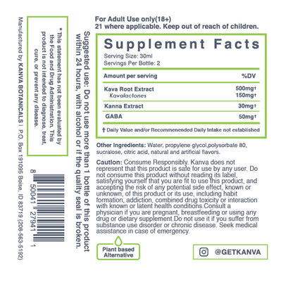 Release and Relax Back Label